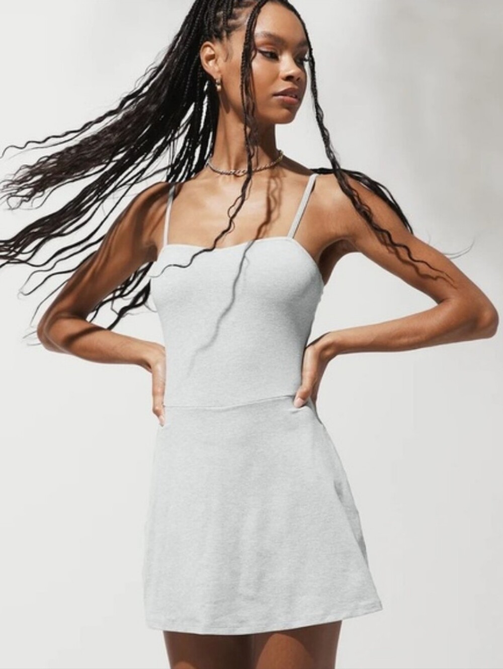 ALO Grey Courtside Tennis Dress